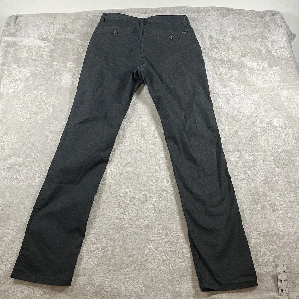 prAna Pants Mens‎ 30x33 Black Breathe Brion Slim Fit Straight 5-Pocket Chino